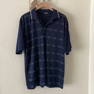 Greg Norman printed front three button polo shirt
